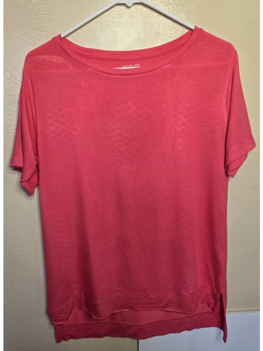 Rachel Zoe Hot Pink Flowy Short Sleeved Top Size Small Style 121750